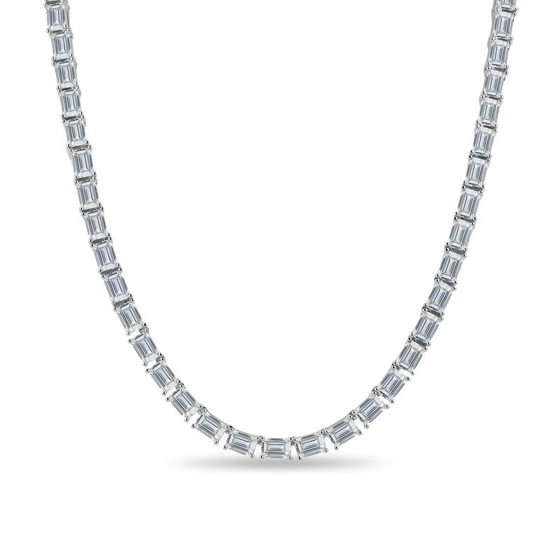 4mm Emerald Cut Tennis Chain - APORRO HIP HOP JEWELRY - APORRO