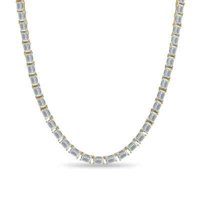 Emerald Cut Tennis Chain - 4mm