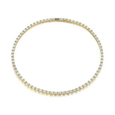 Emerald Cut Tennis Chain - 4mm