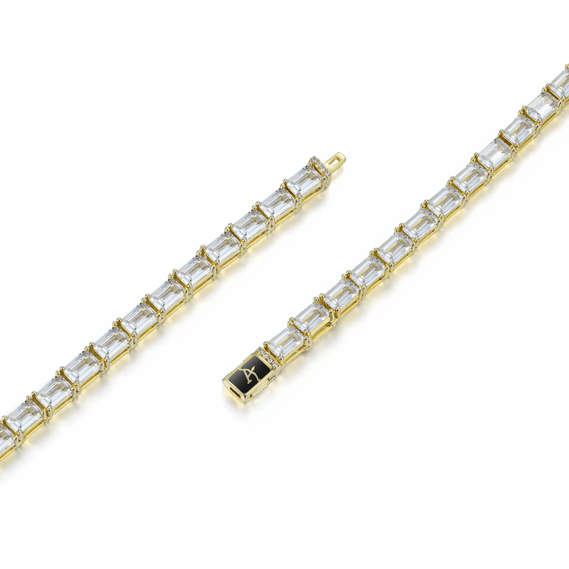 4mm Emerald Cut Tennis Chain - APORRO HIP HOP JEWELRY - APORRO