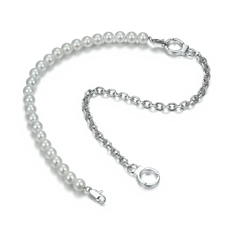 Handschellen Abnehmbare Halskette mit Perleneinsatz - APORRO