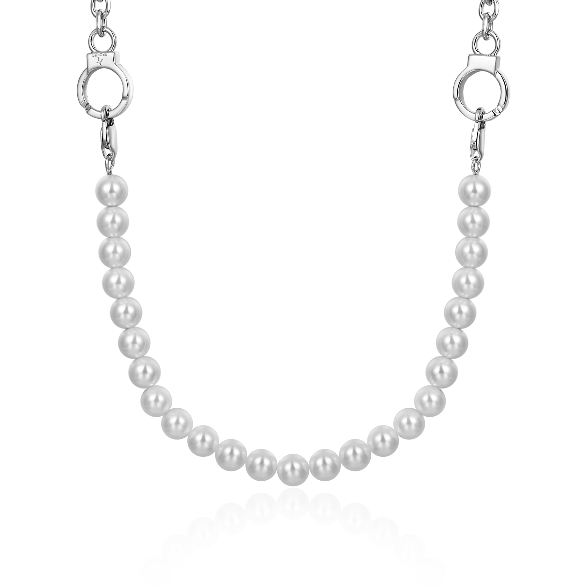 18" Collier détachable avec panneau de perles et menottes ESSENTIALS