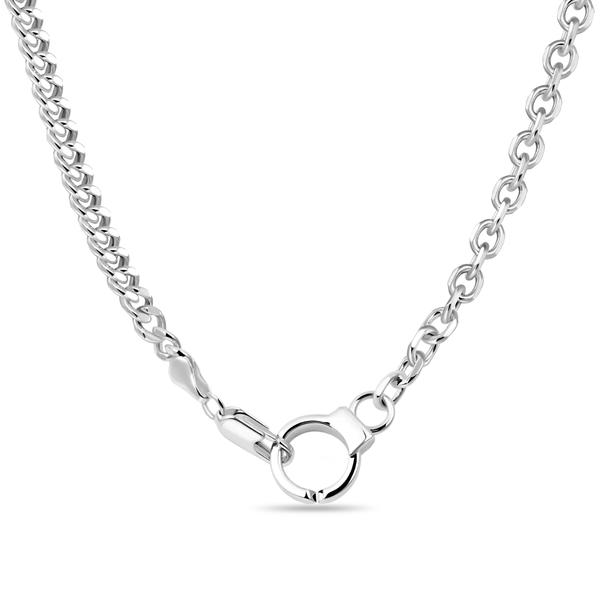 18" Detachable Handcuffs Buckle Necklace - 5mm