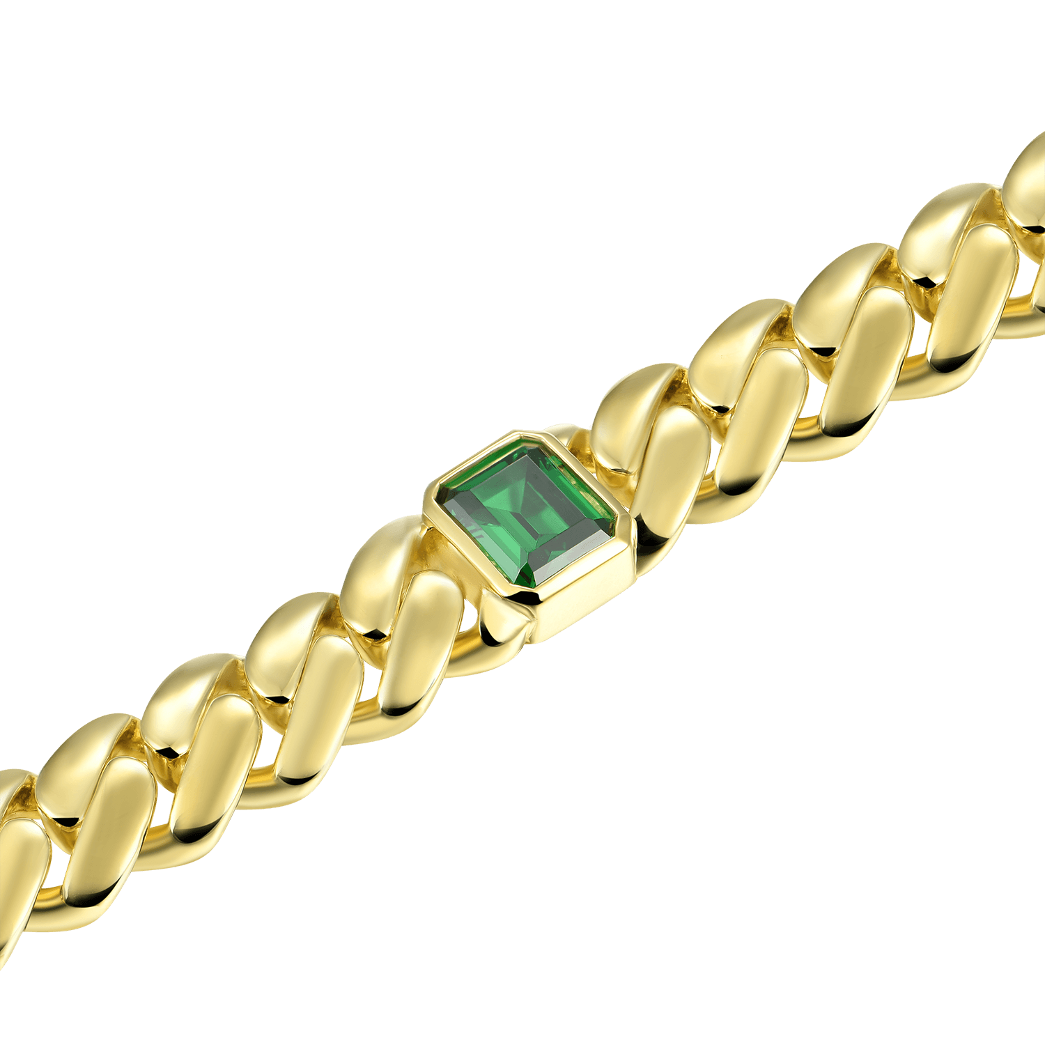 APORRO X GG Emerald Cuban Chain -12mm