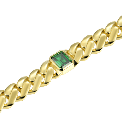 APORRO X GG Smaragd kubanische Kette – 12 mm
