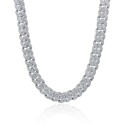 Kubanische Gliederkette mit Paisley-Muster – 15 mm