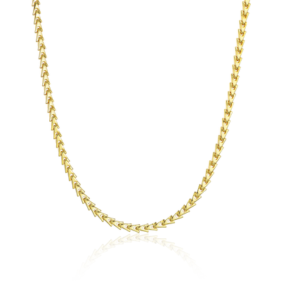 Aporro A® Plain Gold Necklace - 5mm