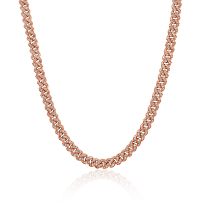 Micro Round Cut Cuban Link Chain - 6mm