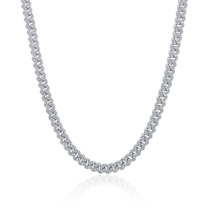 Micro Round Cut Cuban Link Chain - 6mm