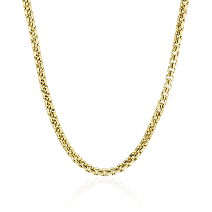 3.5mm Box Chain - Yellow Gold