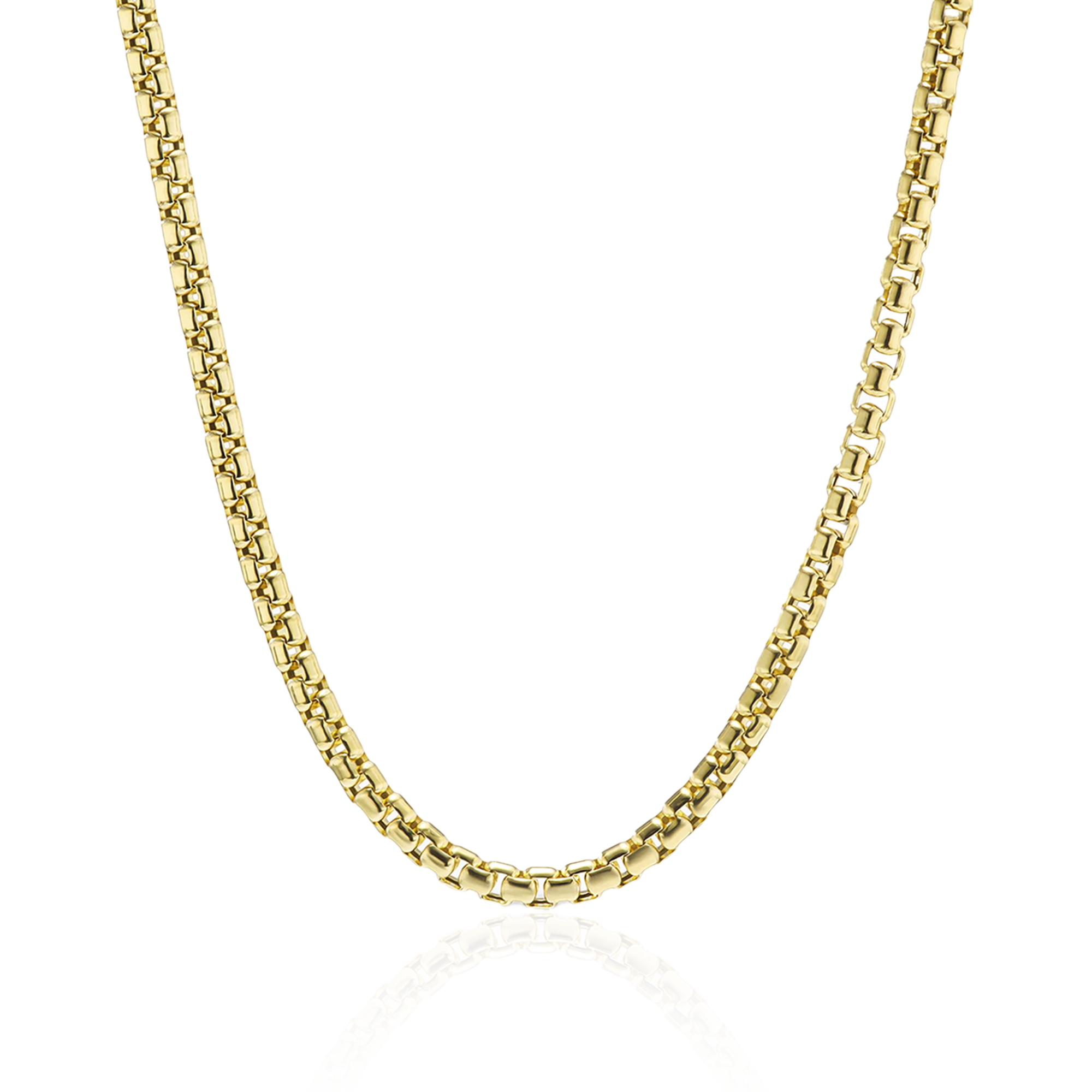 Women's Box Chain - Yellow Gold