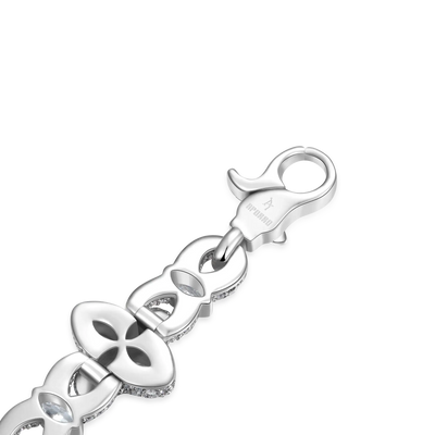 Iced Luminous Clover Pendant & Chain Set