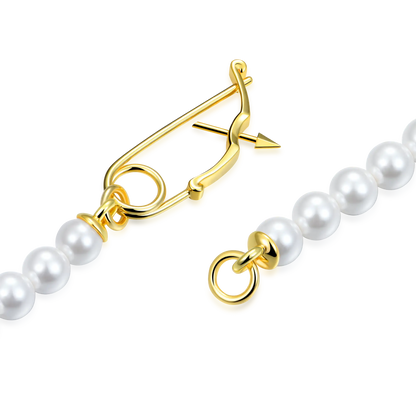 Women's APORRO Pearl Clavicle Chain - 8mm