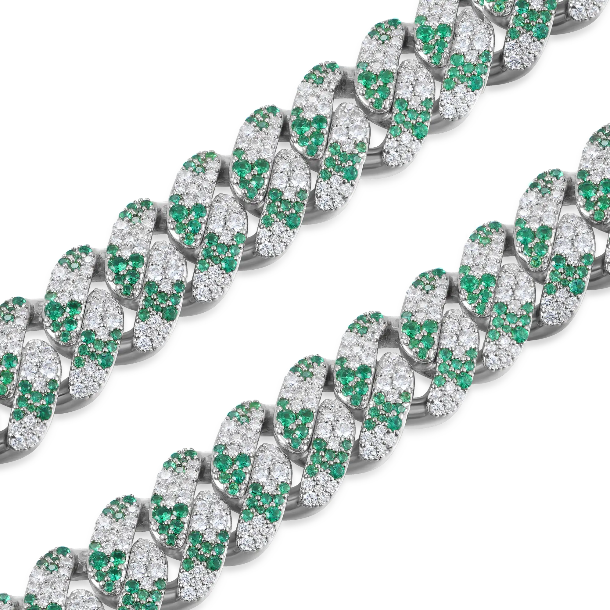 Iced Camouflage Cuban Chain - 12mm