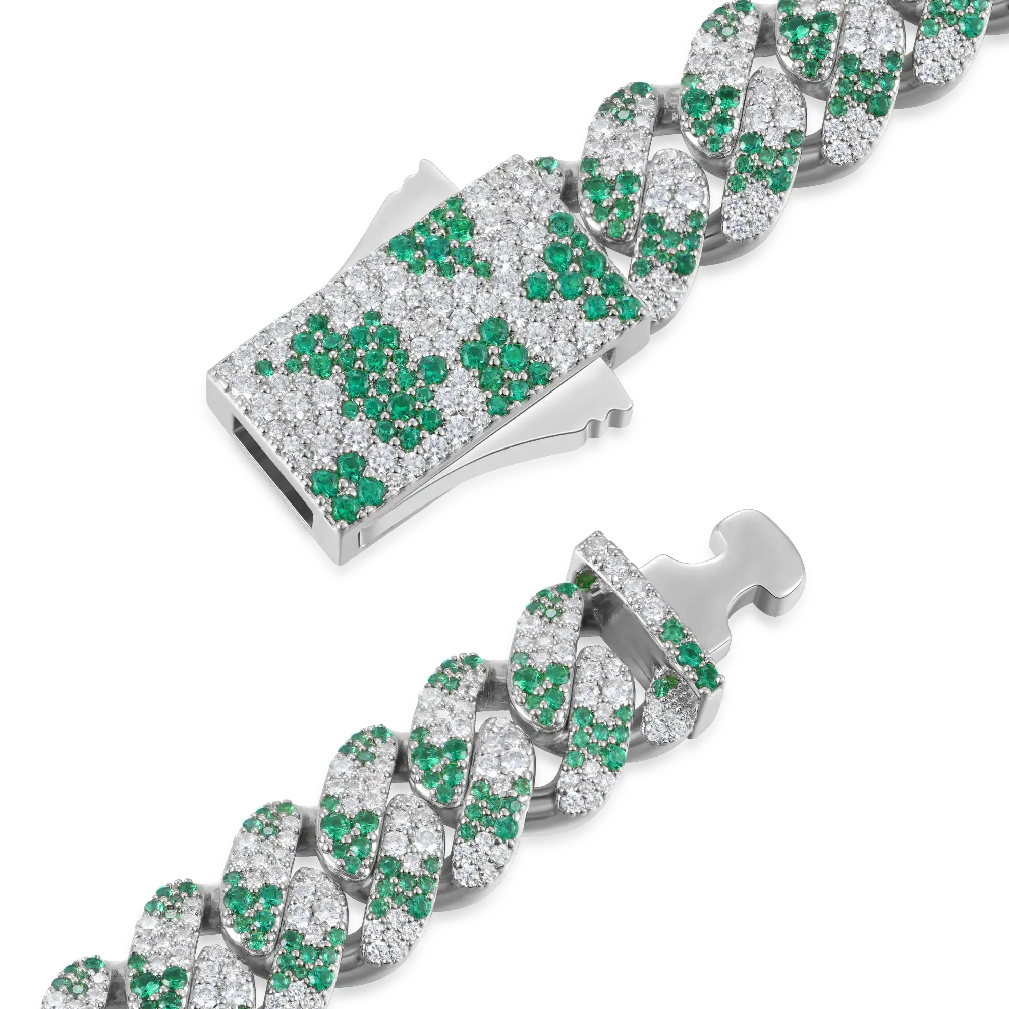 Iced Camouflage Cuban Chain - 12mm