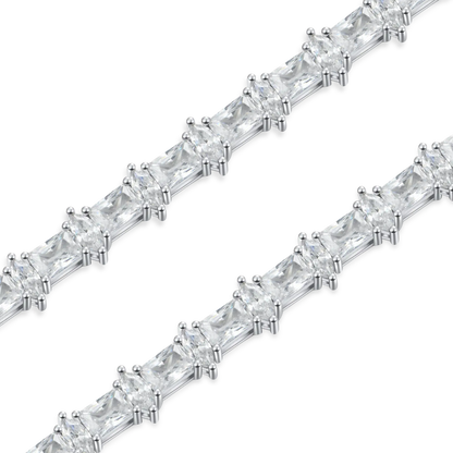 6mm Refined Luster Tennis Chain and Bracelet Gift Set