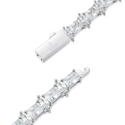 6mm Refined Luster Tennis Chain and Bracelet Gift Set