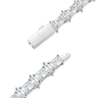 6mm Refined Luster Tennis Chain and Bracelet Gift Set