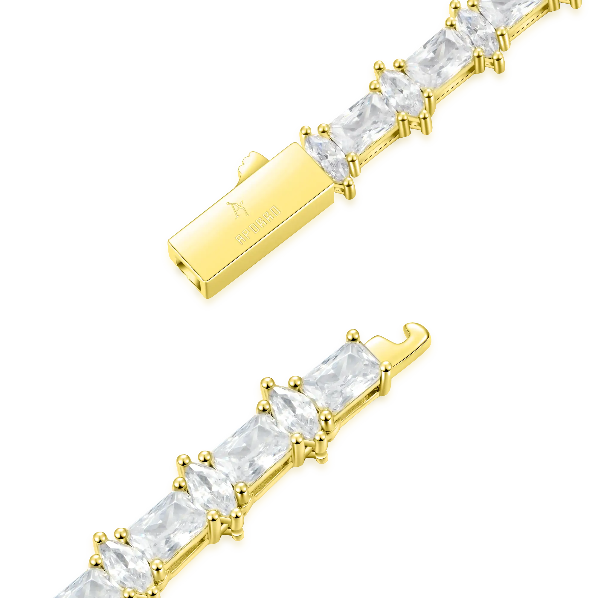 6mm Refined Luster Tennis Chain and Bracelet Gift Set