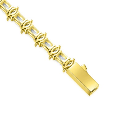 6mm Refined Luster Tennis Chain and Bracelet Gift Set