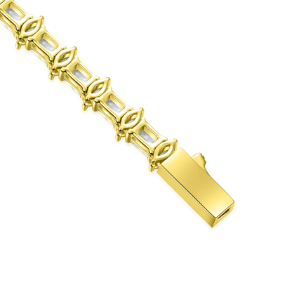 Cadena de tenis de brillo refinado - 6 mm