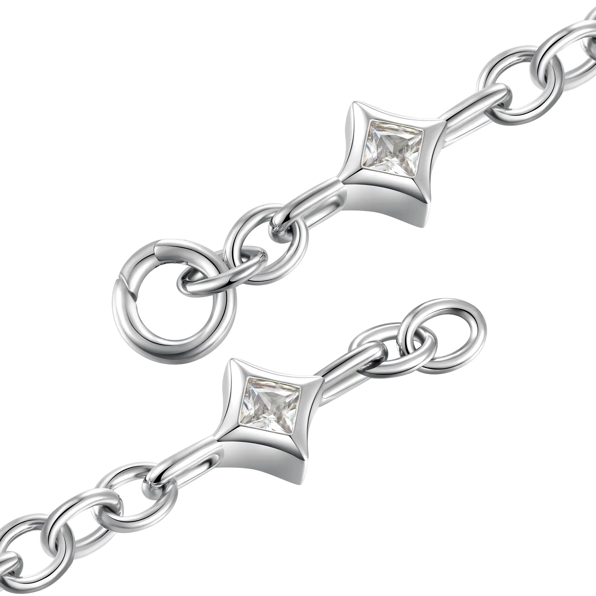 Moissanite Stellar Allure Chain & Wallet Chain