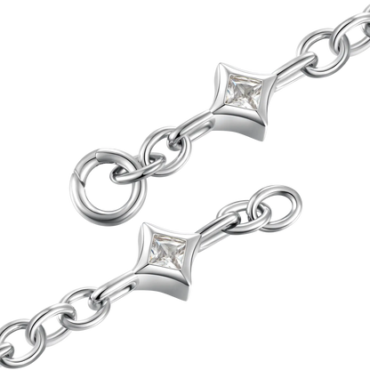 Moissanite Stellar Allure Chain & Wallet Chain