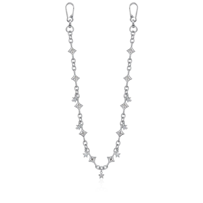 Moissanite Stern -Allure -Kette und Brieftaschenkette