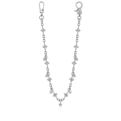 Moissanite Stellar Allure Chain & Wallet Chain