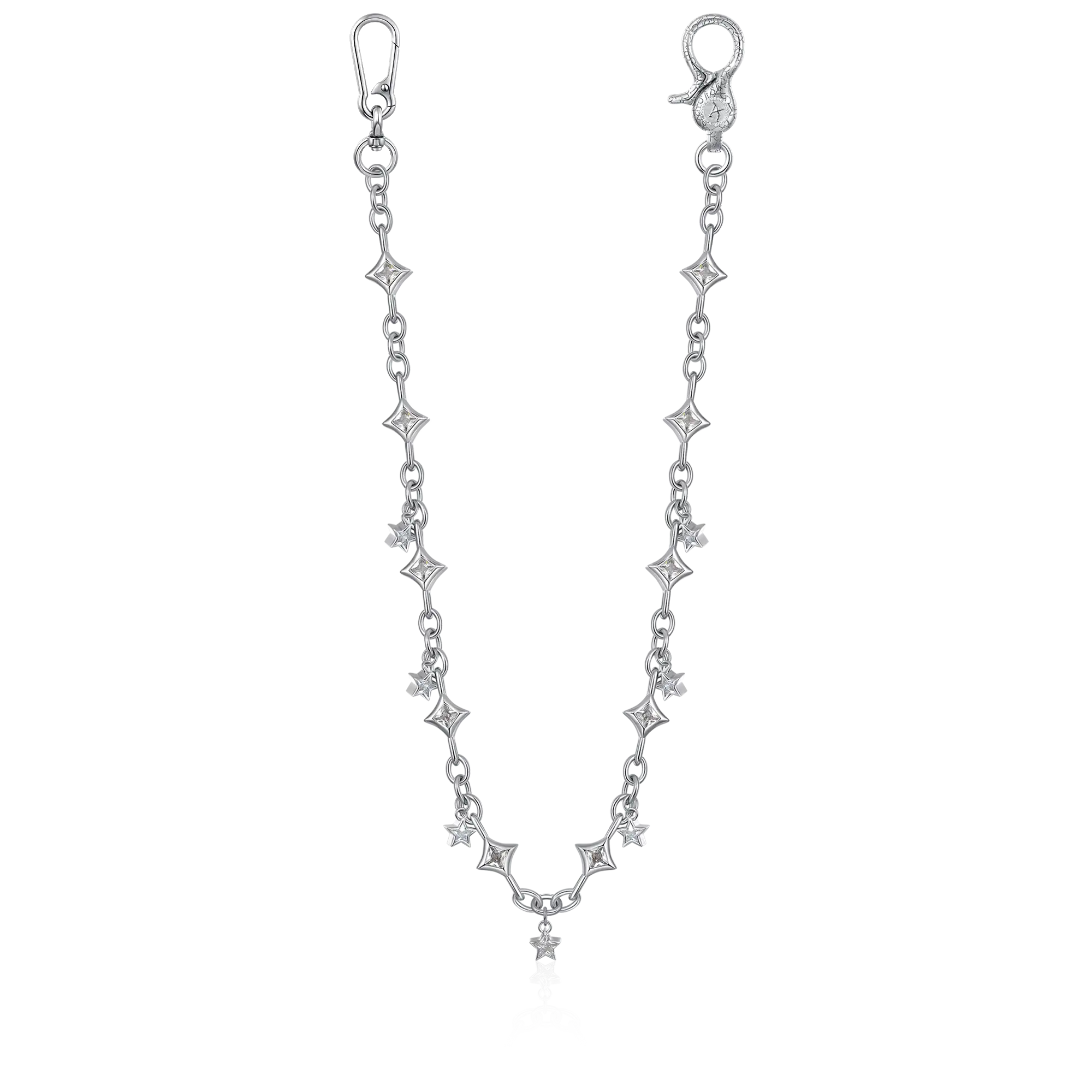 Moissanite Stellar Allure Chain & Wallet Chain