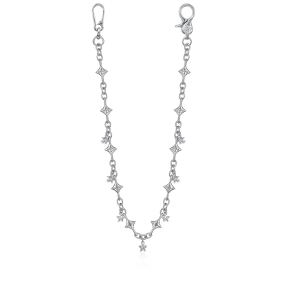 Moissanite Stellar Allure Chain & Wallet Chain