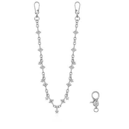 Moissanite Stellar Allure Chain & Wallet Chain