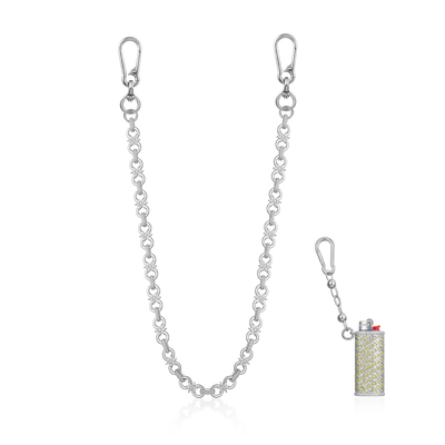 Infinity Bloom Chain & Ensemble chaîne de portefeuille + étui à briquet