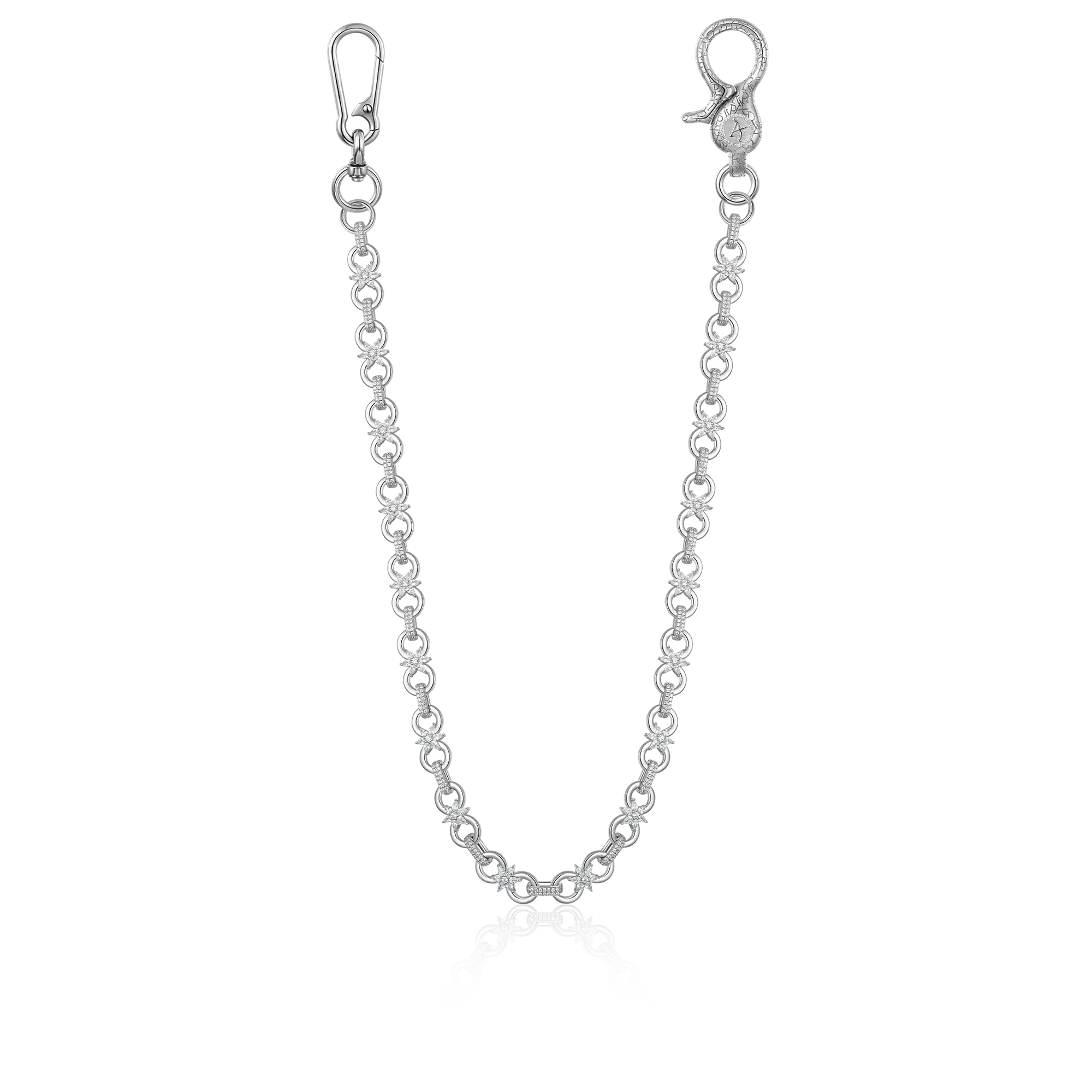 Moisanite Infinity Bloom Chain & Wallet Chain