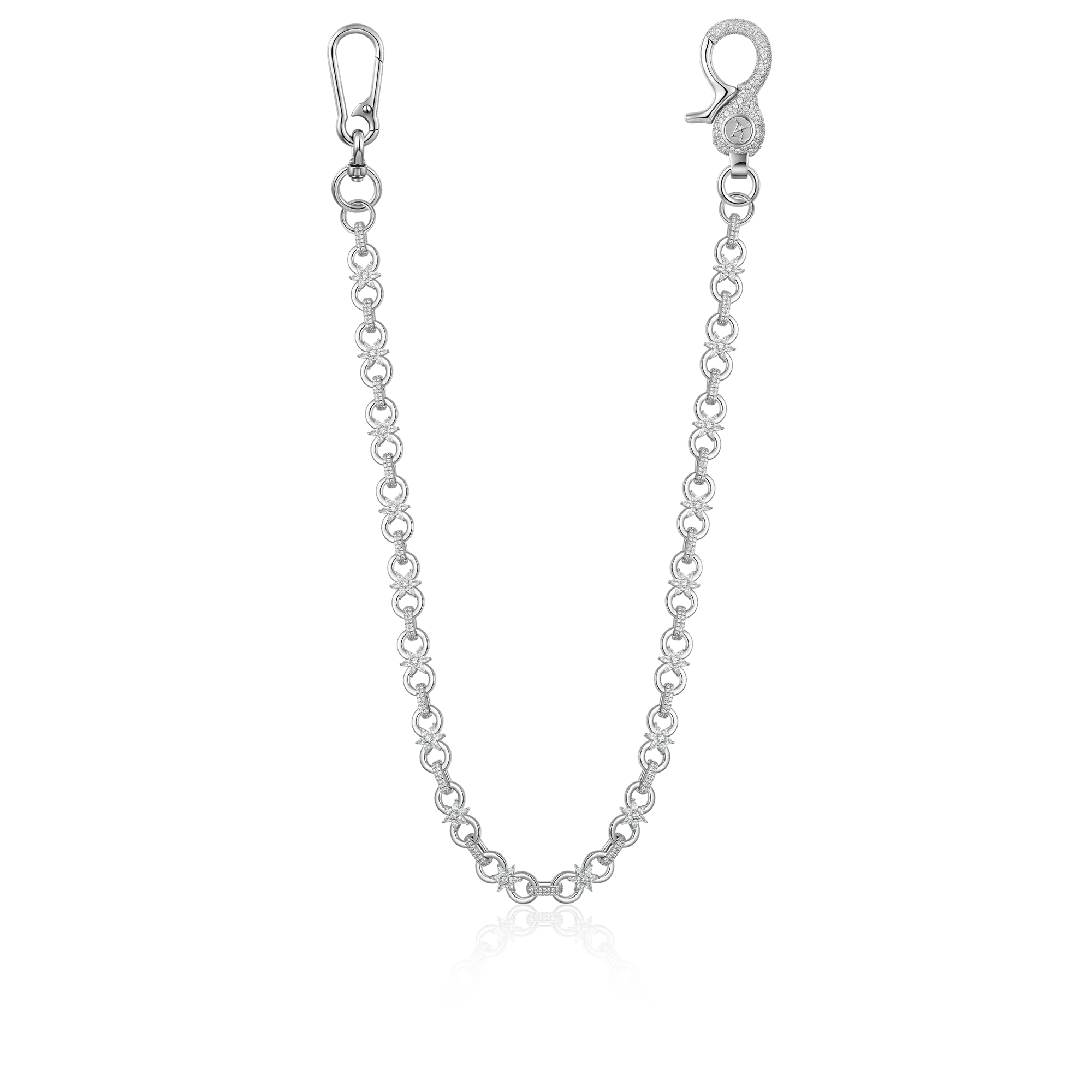 Moissanite Infinity Bloom Chain & Wallet Chain