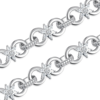 Moissanite Infinity Bloom Chain & Wallet Chain