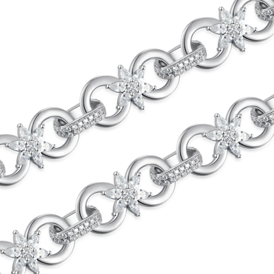 Infinity Bloom Chain & Ensemble chaîne de portefeuille + étui à briquet