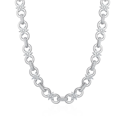 Moisanite Infinity Bloom Chain & Wallet Chain