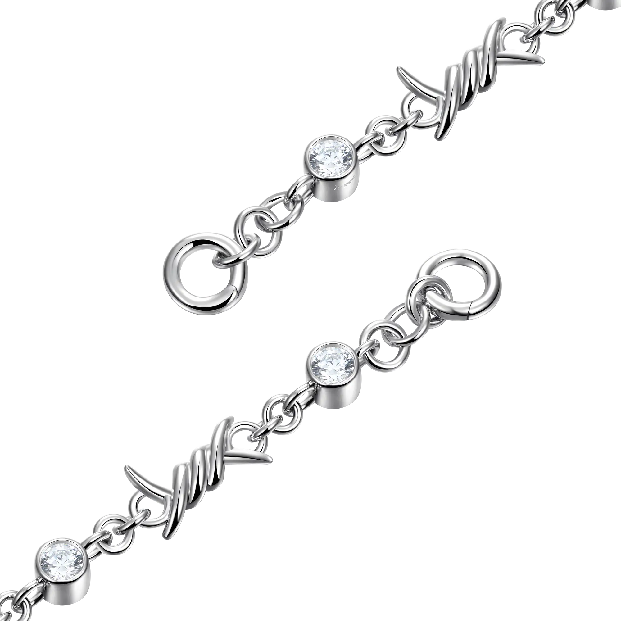 Moisanite Thorned Brilliance Chain & Wallet Chain