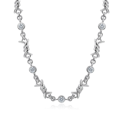 Moissanite Thorned Brilliance Chain & Wallet Chain