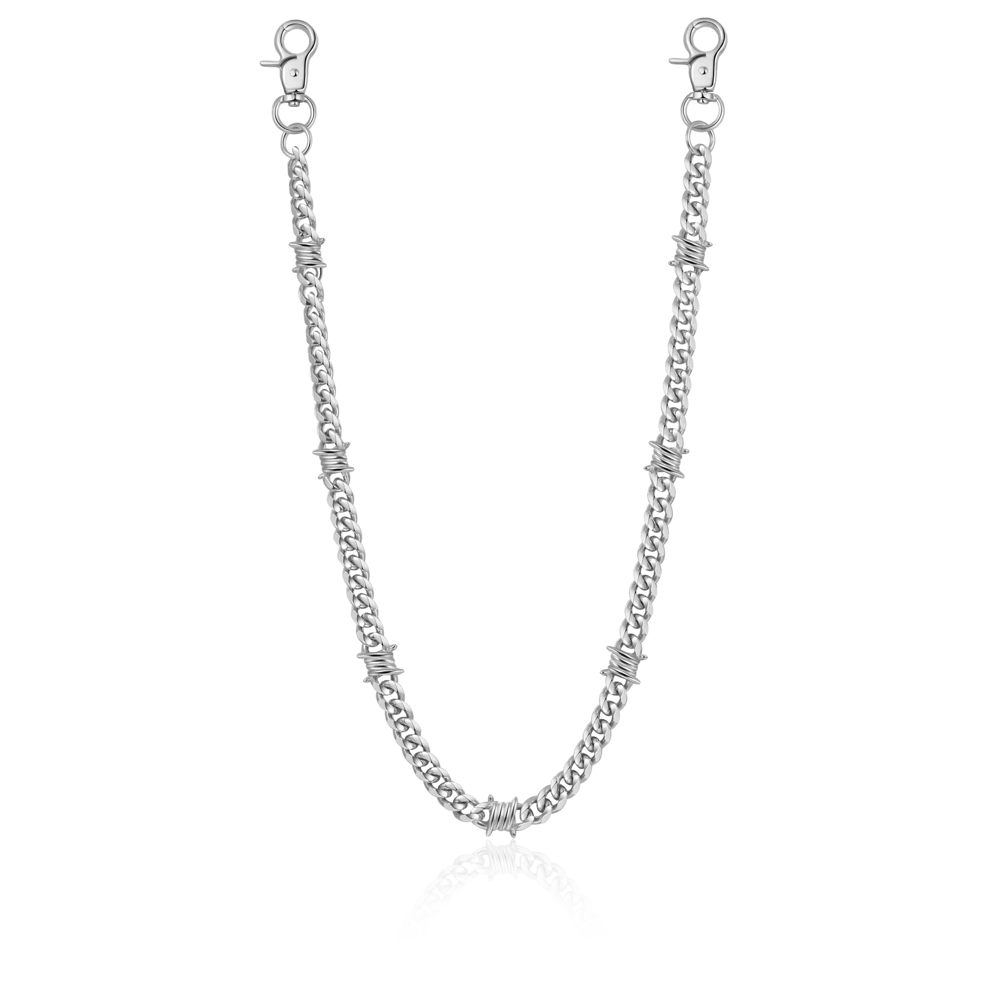 Catena per portafoglio cubana spinata