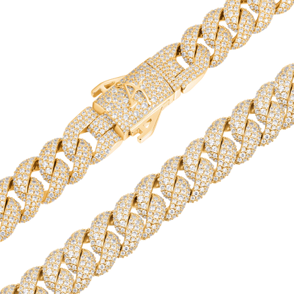 Round Cut Cuban Link Chain - 12mm