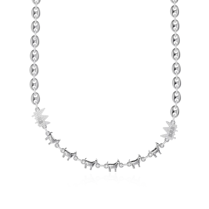 Moissanite Mighty G.O.A.T. Wallet Chain