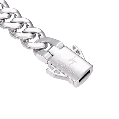 Moissanite Round Cut Cuban Link Chain - 19mm