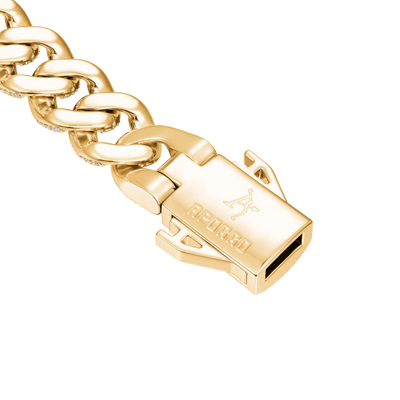 Moissanite Round Cut Cuban Link Chain - 19mm