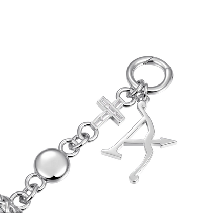 Catena del portafoglio moissanite Jesus Cross