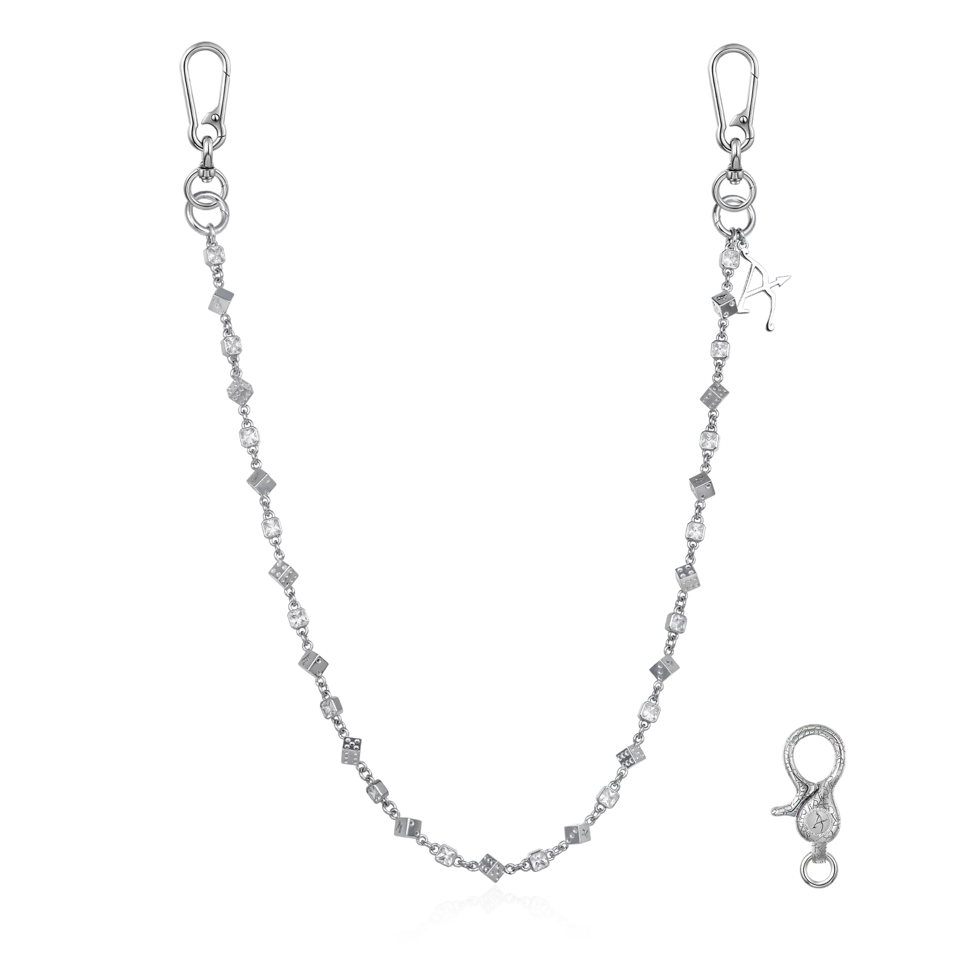小物 Y2K Dice chain Dice Wallet Chain on Splicer Chain | AMiGAZ Attitude