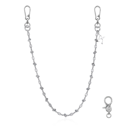 Moissanite Icon Dice Wallet Chain