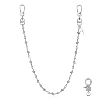 Moissanite Icon Dice Wallet Chain