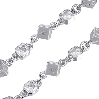 Moissanite Icon Dice Wallet Chain